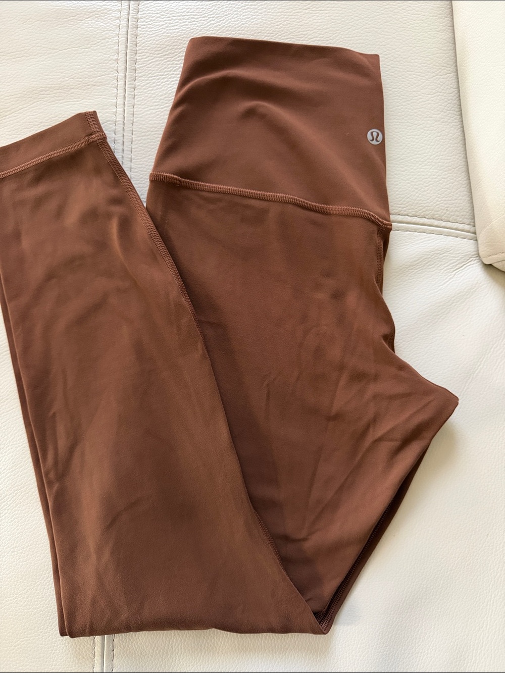 High-Waist Brown Leggings